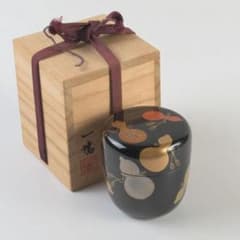 茶道具　加藤一衛造　瓢箪蒔絵　棗　共箱　V　9551 茶道具 加藤一衛造 瓢箪蒔絵 棗 共箱 V 9551 - メルカリ