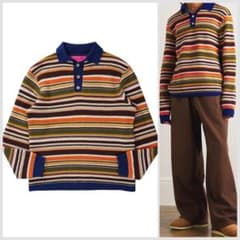 The Elder Statesman カシミヤ ワッフル ニット ポロシャツ - メルカリ