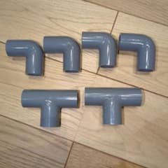 塩ビ管継手 6個セットのサムネイル