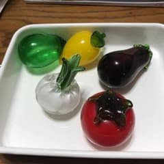 ガラス　野菜　置物のサムネイル