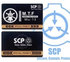 [SCP 재단 기동부대 뮤-13/고스트버스터즈 특별허가증/카드]
