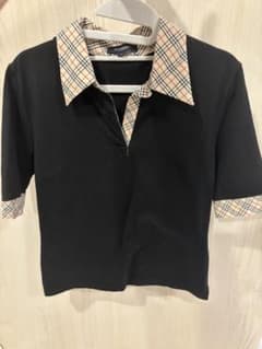 BURBERRY LONDON ポロシャツ ブラック ノバチェックのサムネイル