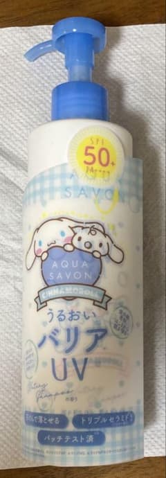 日焼け止め　アクア シャボン バリアUVジェルウォータリー シナモン サンリオのサムネイル