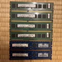 DDR3メモリ 4GB×4枚セット➕1GB×2枚セットのサムネイル