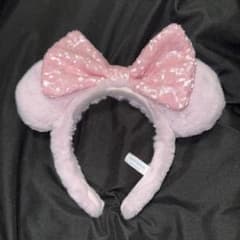 ディズニー　ミニー　ピンクスパンコールカチューシャのサムネイル