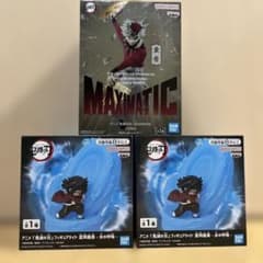 귀멸의 칼날 피규어 라이트 토미오카 요시바타 2개 maximatic 동마 3점 세트
