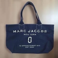 MARC JACOBS キャンバストートバッグ ネイビーのサムネイル
