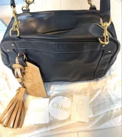 Chloe 클로이 에덴 핸드백 미니 보스턴 가방 술 프린지 가죽