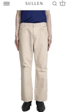EMBROIDERY DENIM FLARE TROUSERS sullenのサムネイル