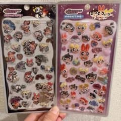2枚セット　パワーパフガールズボンボンドロップシール　プチドロップのサムネイル