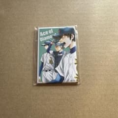 ダイヤのA ファンクラブ スクエア缶バッジ 原作缶バッジ 沢村 御幸 降