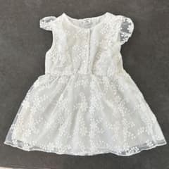 花柄刺繍ホワイトワンピース 12-18のサムネイル