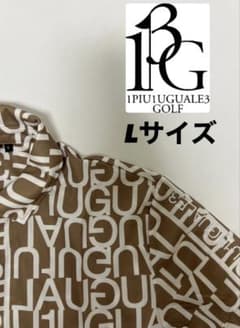 美品‼️】ウノピュウゴルフ 立体ロゴ×総柄 ゴルフウェア 半袖