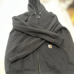 ち*6様 Carhartt ジップアップパーカー ブラック Lサイズのサムネイル