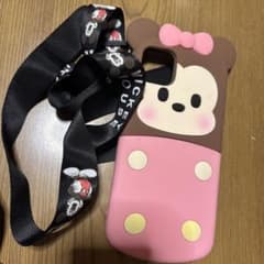 ミニーマウスデザイン iPhoneケース ストラップ付きのサムネイル