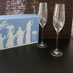 Wedgwoodシャンパングラス☆ストーン付のサムネイル