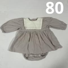 【ママラク】80 ロンパース ワンピースのサムネイル