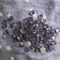 紫水晶　楕円形穴あり7㎜83粒のサムネイル
