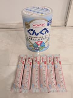 WAKODO ぐんぐん 830g缶&はいはい スティック6本セットのサムネイル