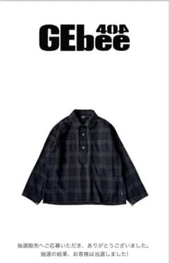 GEbee404 Wool Check Pullover Shirt “1935のサムネイル