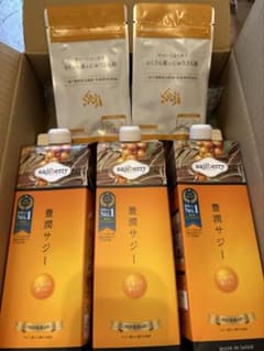 週末値下げ！豊潤サジー 1000ml 3本セット サプリメント2袋付き - メルカリ