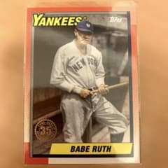 ニューヨーク・ヤンキース ベーブルース トレーディングカード topps