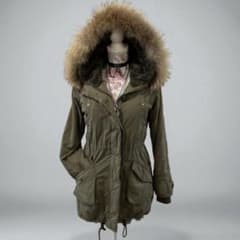 Y2K モッズコート ファー 平成ギャル archive ミリタリー お兄系 平成ギャル y2k ミリタリージャケット 鬼ファー 裏ボア モッズコート