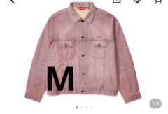 シュプリームピンク デニムジャケットMのサムネイル