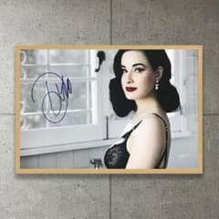 額装品/Dita Von Teese /ディタフォンティース/サイン入/ポスター 額装品/Dita Von Teese /ディタフォンティース/サイン入