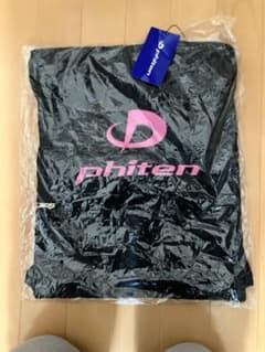 phiten ナップサック 黒×ピンクのサムネイル