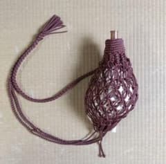 法螺貝 袋 大 ワインレッド色 七宝編み - メルカリ