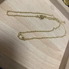 co achミニロゴゴールドメッキ シンプルチェーン