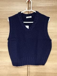 El mar CANAL JEAN ニットベスト ネイビーのサムネイル