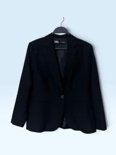 ZARA テーラードジャケット ブラックのサムネイル