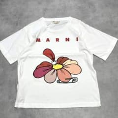 MARNI 花柄フリル半袖Tシャツ 中古・古着通販】MARNI (マルニ) フラワープリント総柄半袖シャツ トップス