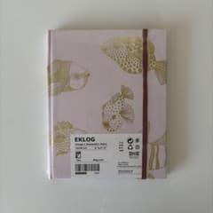 IKEA EKLOG ノート ピンク 魚柄のサムネイル