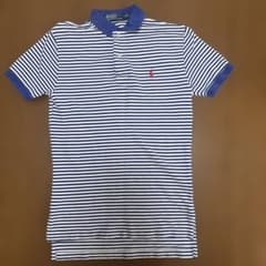Polo by Ralph Lauren ボーダー ポロシャツ ブルー×ホワイトのサムネイル