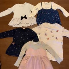 値下げ！女の子 ワンピースまとめ売り　110センチのサムネイル