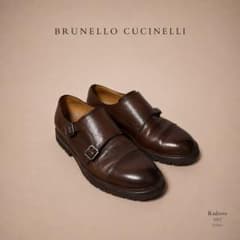 ブルネロクチネリ ダブルモンクストラップシューズ Brunello - メルカリ