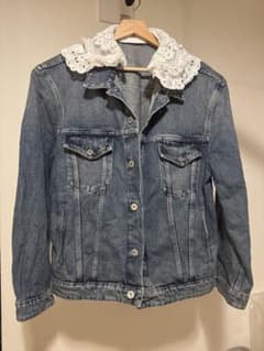 【ほぼ新品】MIUMIUデニムジャケット レース襟 サイズ40即購入OK ほぼ新品】MIUMIUデニムジャケット レース襟 サイズ40即購入OK - メルカリ