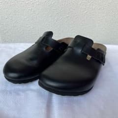 サイズ40 BIRKENSTOCK ボストン 黒スムースレザー レギュラー幅のサムネイル