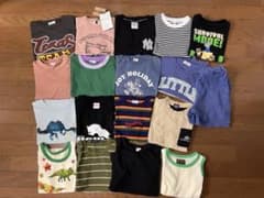 【120】男の子　Tシャツ 半袖　夏服　まとめ売り 新品あり　18枚セットのサムネイル