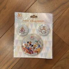 お*。様 東京ディズニーリゾート　40周年　缶バッジセット　グランドフィナーレのサムネイル
