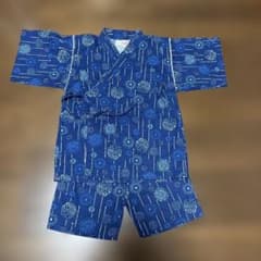 甚平 ネイビー 花火柄 / 120センチのサムネイル