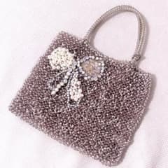 【美品】アンテプリマ　ワイヤーバッグ　リボンビジューのサムネイル
