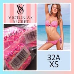 レア 新品 ヴィクトリアシークレット 32A/XS レディース 水着 ピンク柄