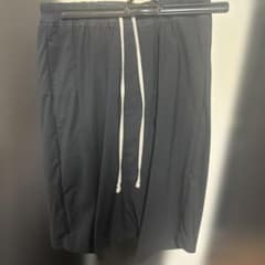 Rick Owens ハーフパンツ ドローコード ブラック 46 - メルカリ