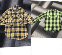 メンズチェックシャツ2枚セット、中古　ディッキーズ他のサムネイル
