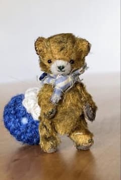 moriのえほん様　モデルのクマちゃん ミニチュア　ぬいぐるみ　テディベア moriのえほん様 モデルのクマちゃん ミニチュア ぬいぐるみ テディベア