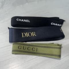 値下げCHANEL×2・DIOR・GUCCI リボンセット（4本）のサムネイル